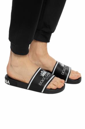 Logo-printed slides, zdjęcie 2 Logo-printed slides od Dolce & Gabbana